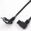 Cable de Alimentación de Dos Clavijas para Codo Estándar Europeo Cola en Forma de Azada Ocho de Carga Cable de Conexión Estándar Europeo C7 Enchufe de CA