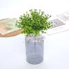 Flor Artificial Flor Falsa Planta Verde Maceta Decoración de Valla Material para Arreglos Florales Plástico Césped Falso Pequeño Individual Hojas de Eucalipto de 5 Ramas