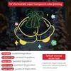 Decorações de Natal Adesivas Estáticas Transfronteiriças Adesivos de Vidro para Janela Decoração de Janela Adesivos de Sino Fofos Decalques para Janela Amazon