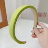 Foto de Liu Yifei con ramo Diadema de Xu Hongdou Versión infantil Diadema Verde Sol Cálido Fresco Diadema de Verano Accesorio para el Cabello de Celebridad de Internet
