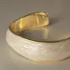 Pulsera Abierta de Metal Irregular Transfronteriza Europea y Americana, Pulsera de Diseño de Nicho para Mujer, Lujo Ligero, Joyería Simple y de Gama Alta