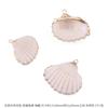Colgante de Concha de Caracol Natural DIY Materiales de Galvanoplastia Aretes Hechos a Mano Carrillones de Viento Adornos Colgantes Colgantes Creativos Hechos a Mano