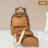 Set de Mochila Nuevo de Tres Piezas Transfronterizo, Mochila Femenina Moderna y a la Moda, Set de Bolsos Portátiles de Cuero Suave de Alta Gama, Lujo Ligero al por Mayor