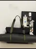 Bolsa de Viagem Grande Capacidade Feminina Logo Imprimível Bolsa de Ombro Bolsa de Viagem Bolsa de Cosméticos de Alta Qualidade Separação Seca e Úmida Bolsa de Fitness Masculina