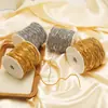 Cadena de eslabones para pulsera de moda DIY, accesorio de joyería, cadena de pinza de perla cuadrada con baño de vacío de acero inoxidable transfronteriza, venta al por mayor