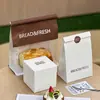 Bolsa para Bagel Toast de Celebridad de Internet Bolsa para Pan Tienda de Panadería Bolsa para Empaque de Postres Caja Desechable para Empaque de Pasteles Impresión de Logo