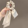Bowknot de alta qualidade Bowel Hair Ring Elegante Ribbon Hair Rope Hair Band Summer Low Ponytail Headwear Rubber Band Acessórios para o cabelo
