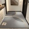 Felpudo de entrada para el hogar, resistente al desgaste, moderno, sencillo y recortable, de terciopelo de cristal