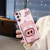 Adecuado para funda de teléfono móvil Zte Digital Lindo Mascota Ranura para tarjeta Simple Juventud A prueba de polvo Pareja Tarjeta Graffiti Borde Completo