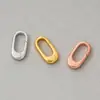 Conector de colgante de broche de presión cuadrado de plata de ley 925 práctico para collar pulsera enlace cierre de resorte para joyería de uso múltiple