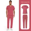 Ropa de Trabajo para Hospital, Doctor, Enfermera de Talla Europea para Hombre Ropa Lavable a Mano Ropa de Enfermera Ropa de Trabajo Uniforme de Enfermera para Salón de Belleza
