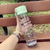 Taza de Agua Vaso de Plástico Botella de Agua Deportiva Tapa Doble Mate Alto Valor de Color Gran Capacidad Taza de Agua para Hombres y Mujeres Estudiante Resistente a Caídas Portátil