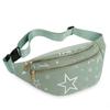 Riñonera Deportiva Casual de Moda Tela Oxford Repelente al Agua Estampada Bolso Cruzado para Pecho Portátil para Exteriores Bolso para Teléfono Móvil