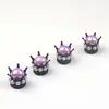 Creativo Núcleo de Válvula Personalizado Incrustado de Diamantes Nuevo Modelo Transfronterizo Tapa de Válvula Universal Modificada para Neumático de Corona de Coche Cool y Elegante