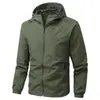 Chaqueta Nueva de Primavera para Hombre Moda Transfronteriza Casual Chaqueta con Capucha de Nylon Ropa Fina Individual Adecuada para Doble Apertura