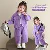 Traje de Niña Kuromi Primavera y Otoño 2025 Nuevo Chaqueta de Trabajo Infantil Ropa de Otoño Set de Dos Piezas de Dibujos Animados para Bebé Niña
