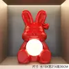 Lámpara de Ambiente de Conejo Lindo Sanador Adornos de Decoración para el Hogar Habitación Infantil Dormitorio Mesita de Noche Luz Nocturna Regalo de Cumpleaños