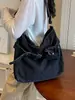 Yuezhi 2026 outono inicial nova moda versátil retrô grande capacidade bolsa tote de brim lavado bolsa transversal para o dia a dia