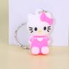 Llavero de Muñeco de Dibujos Animados 3D de Plástico Blando para Mochila Escolar de Estudiante, Llavero de PVC, Colgante de Regalo Pequeño para Niños