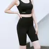 Shorts de Yoga Sem Costuras Incômodas, Calças Modeladoras que Afinam a Cintura, Shorts Esportivos, Shorts de Yoga de Cintura Alta com Efeito "Segunda Pele" para Levantar o Bumbum