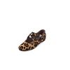 Zapatos Mary Jane de piel de vaca estilo italiano vintage con cinturón cruzado, hechos a mano, primavera 2025, de tacón medio y estampado de leopardo para mujer