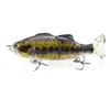 Cebo Artificial de PVC Suave de 100 mm, 2 Secciones, Simulación de Pez, Señuelo de Plástico ABS, Señuelo de Pesca Articulado en Forma de S, Hundimiento, 2 Secciones, Pez Deslizante