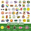Tiktok 100 Pegatinas Pequeñas de 4 cm Estilo Fresco para Compra Directa Transfronteriza para Patinetas, Guitarras, Computadoras y Botellas de Agua
