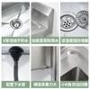 Fregadero Comercial de Acero Inoxidable 304 de Una Dos Tres Ranuras Lavabo Escolar Cocina Comedor Lavado de Platos Desinfección Hogar