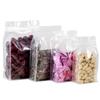 Saco transparente selado em oito lados auto selante saco de órgão de pet espessado saco de embalagem de produto de lanche de frutas secas saco selado de grãos de chá