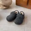Sapatos de Bebê Estilo Coreano 2026 Inverno Tecido de Lã Infantil Peles Sapatos Birken Unissex Versátil Solado Macio Mocassins