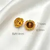 Retenção de Cor Alta Método Antigo Areia Dourada Diamante Incrustado em Ouro Contas Espaçadoras com Contas Pingente Solto DIY Manual Pulseira Pingente de Franja Acessórios