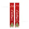 Bandeira de Fita Cruzada de Couplet de Natal Tema Grinch Banner de Decoração de Varanda Feito de Material de Poliéster para Festas de Feriado, Personalizável