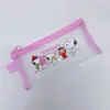 Bolsa de Malla A6 Snoopy con Dibujo Lineal de un Cachorro, Bolsa de Almacenamiento Cosmético de Nylon, Estuche Transparente para Lápices, Bolsa con Cremallera, Estuche para Lápices