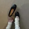 Zapatos planos bajos Jusou 2026 estilo retro francés de ballet, punta redonda, favorecedores para el tono de piel, zapatos Mary Jane para primavera y otoño