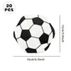 Promoção Quente da Amazon Preto e Branco Tema de Futebol Copa do Mundo Festa de Futebol Bandeja de Papel Descartável Copo de Papel Guardanapo Suprimentos