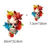 Estilo Punk Estampado de Calavera Transferencia de Calor DIY Ropa Camiseta Patrón Decorativo Exportación Venta Caliente Aliexpress Suministro