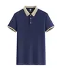 Camisa Publicitaria Estilo Transfronterizo 220 Similar al Algodón Caqui Cuello Campana Casual Logo Estampado Ropa de Trabajo Camisa Polo de Manga Corta