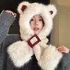Gorro de Invierno a Prueba de Viento y Frío Cálido tipo Lei Feng para Ciclismo, Suéter para Vehículo Eléctrico, Bufanda de Felpa para el Cuello, Gorro Todo en Uno