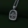Colgante de Plata de Ley 925 Elefante Marca Zakilam Collar Seiko Collar de Plata Retro para Hombre Personalizado Al por Mayor