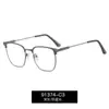 91374 Venta Directa de Fábrica Exportación Gafas Metálicas para Hombre Anti Luz Azul Gafas con Montura Clásica de Ceja Gafas de Moda