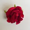 Cabeza de Flor de Rosa Artificial Accesorio para el Cabello Hanfu Flor Artificial Rosa Flor de Seda Pasador de Pelo Brote de Flor Pequeño Decoración de Caja Flor