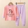 Conjunto de Ropa Interior para Niños, Algodón Puro Otoño, Pijama para Niños Grandes, Ropa de Casa para Niñas, Venta al por Mayor de Ropa para Niños de Edad Media, Ropa para Niños Pequeños y Medianos