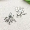 Accesorios para joyería diy aleación plata antigua vida marina concha delfín pulpo caballito de mar tortuga colgante colgante de llavero