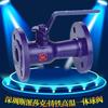 Válvula de esfera de alta temperatura com flange integrada para óleo térmico de transferência de calor a vapor QQ41MF-16 DN25-150 válvula de esfera de ferro fundido intercambiável