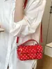 Bolso Pequeño Cuadrado Súper Moderno de Lunares de Nicho Lindo para Mujer, Bolso Cruzado, Bolso de Mano Pequeño de Alta Gama, Bolso de Tofu Moderno y Versátil