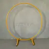 Novos Adereços de Casamento Anel de Ferro Forjado Fundo de Casamento Arco Redondo Decoração de Festa Estrutura Redonda de Ferro Haste Única para Balão Novo Produto