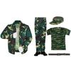 Uniforme Camuflado Delgado de Verano Traje de Entrenamiento Militar Estudiantes Universitarios Camiseta Superior Pantalones de Manga Corta Traje de Entrenamiento Escolar Alma Marina