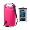 Paquete combinado: bolso tipo cubo impermeable, funda impermeable para teléfono, bolsa para playa, rafting y natación, mochila para exteriores, directo del fabricante