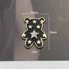 Novo drop oil diamante pérola laço liga acessórios estilo pequeno perfumado preto e branco amor acessórios de cabelo material DIY