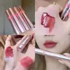Brillo de agua claro y brillante para labios glaseado superficie de niebla caramelo de hielo de ensueño luz de espejo gelatina lápiz labial vintage brillo de labios